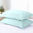 thumbnail image 4 of PiccoCasa Soft 1800 Microfiber Oxford Pillowcases 2Pcs, Non-Standard Light Gray, 4 of 7