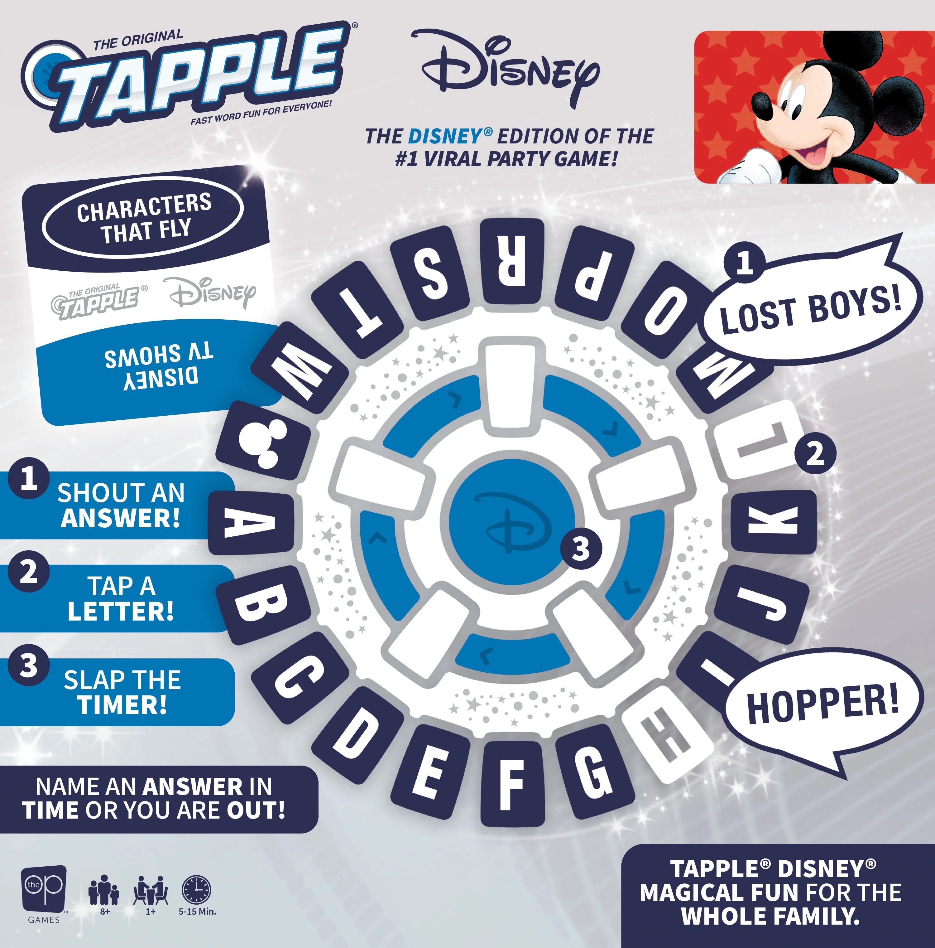 USAopoly The Original TAPPLE Disney Edition Board Game