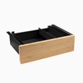 thumbnail image 1 of Desky Minimal Under Desk Drawer - Bamboo / Black, 1 of 10