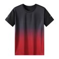 thumbnail image 1 of Birdeem Mens Summer Gradient Short Sleeved Round Neck Top, 1 of 3
