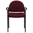 thumbnail image 1 of Scranton & Co Stackable Side Guest Chair with Arms in Burgundy, 1 of 4