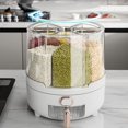 thumbnail image 2 of Cereal Storage Box, Lightweight 6 Compartments Smart Quantification 360° Rotating Dispenser (M), 2 of 5