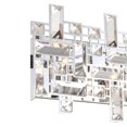 thumbnail image 4 of CWI Lighting Luminaire de Meuble-Lavabo à 4 Lumières avec Fini Chrome, 4 of 6