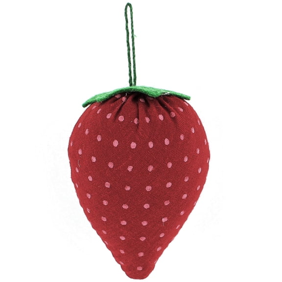 Unique Bargains Red Strawberry Shape DIY Pin Cushion Pillow Needles Holder Sewing Craft Kit for Home Essential