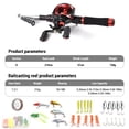 thumbnail image 4 of Spinning Rod,And Reel Combo Rod And Reel With Left Hand Rod With 18 1bb Hand 1bb Hand Portable Combo With Lures With Lures 6.89ft/2.1m Hand Portable Complete With Reel 18 Reel 18 1bb Twirltide, 4 of 6