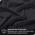 thumbnail image 3 of Bare Home Housse de Couette Sablée - Ultra Douce - Premium 1800 Collection - Ensemble 3 Pcs - Grand Lit, Noir, 3 of 8