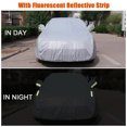 thumbnail image 4 of Car Cover Full Covers with Reflective Strip Sunscreen Protection Dustproof Scratch-Resistant for 4X4/SUV Business Car, 4 of 7