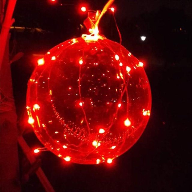 E-Trad 1PC Luminous Latex Balloon LED Colorful Balloon Home House Festival Decoration