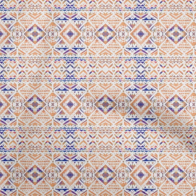 oneOone Velvet Orange Fabric Tribal Sewing Craft Projects Fabric Prints By Yard 58 Inch Wide