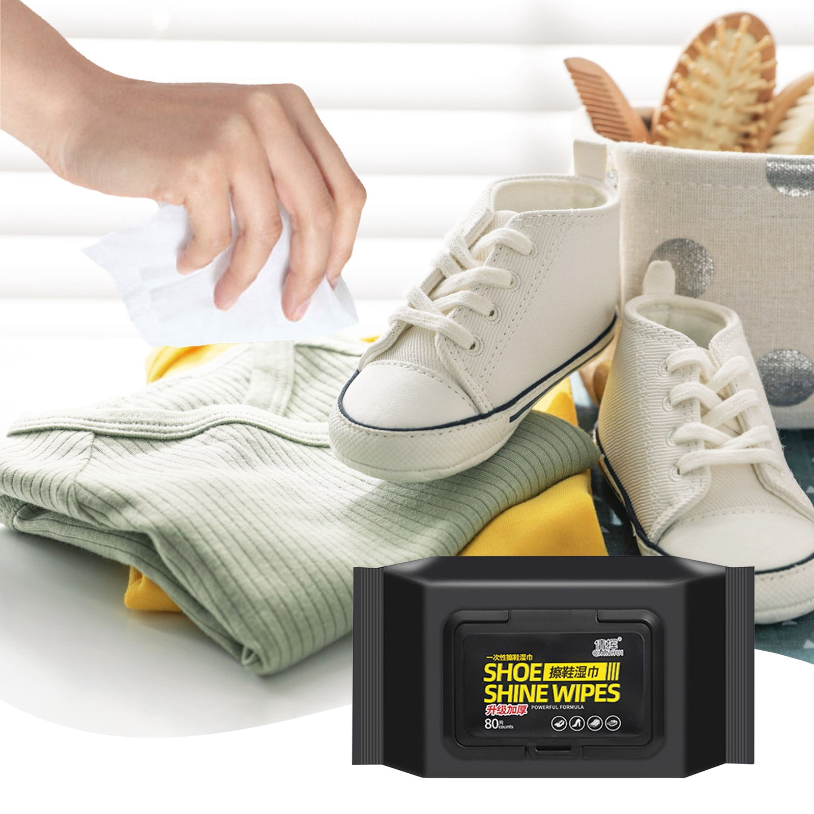 Vaidha Shoe Wipes Cleaner Travel Quick Wipes Disposable Travel Portable Removes Dirts Stain Shoe Wipes For All Type Shoes Cleaning Wipes