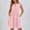 01 Pink, variant on Weiqiqre Midi Dresses for Women Sleeveless Cute Bow Tie Mini Dress Front Pleated Beach Casual Sundresses with Pockets