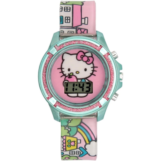 Montre Digitale Enfant Hello Kitty Rose & Turquoise