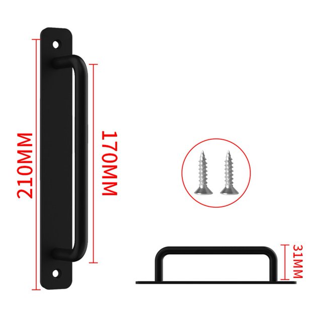 Poignée de Porte de Grange en Aluminium Poignée de Porte Coulissante Matériel de Cuisine Poignée