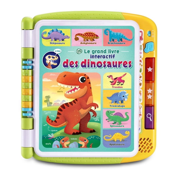 LeapFrog® Touch & Learn Dinosaur Book™ with Interactive Pages - Learning Preschool Toys - French Version, 2+ Years