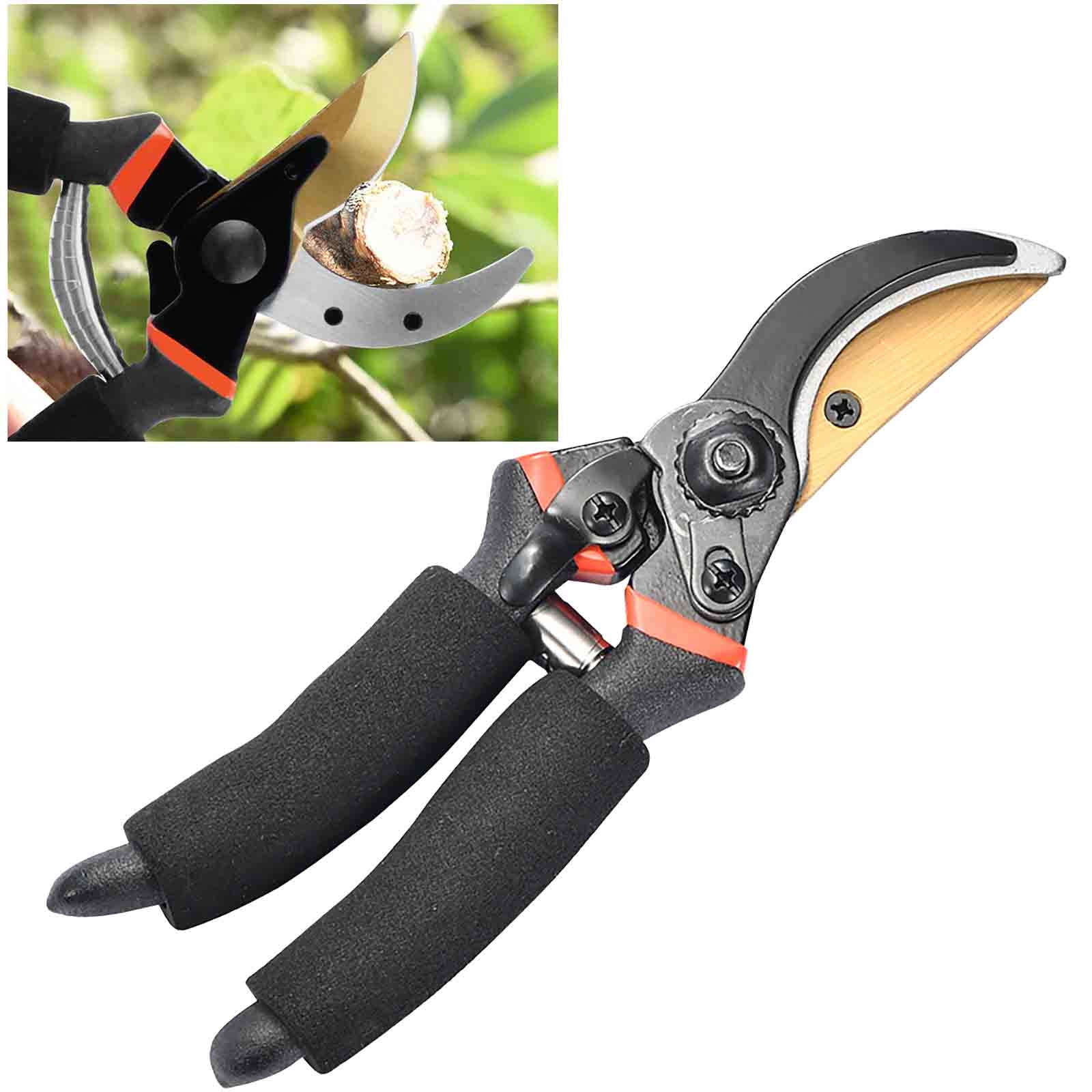 Aodebiao Professional Bypass Pruning Shears, Sharp Stainless Steel Garden Scissors for Trimming Flowers, Plants, Shrubs, and Tree Branches, Ergonomic Hand Pruner with Comfort Grip