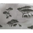 thumbnail image 4 of oneOone Georgette Viscose Fabric Tree & Animals Ikat Printed Fabric 1 Yard 42 Inch Wide, 4 of 4