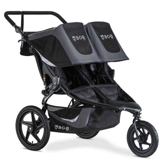 Poussette de Jogging Revolution Flex 3.0 Duallie, Graphite Black de BOB Gear