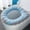 bleu, variante sur Liquidation Aujourd'hui! Housse de Siège de Toilette en Tricot Doux avec Poignée, Épaisse, Chaude, Lavable, Ajustement Universel pour la Maison