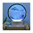 thumbnail image 4 of Table Lamp Led Lamp Colorful 3 Rgb Lights Home Office Desk Lamp Decor Blue, 4 of 5