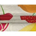 thumbnail image 4 of oneOone Velvet Cream Fabric Fruits Dress Material Fabric Print Fabric By The Yard 58 Inch Wide, 4 of 4