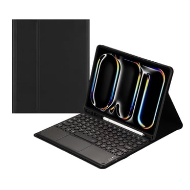 Touch Keyboard Case for iPad Pro 11 Inch 2024 (5th Generation) with Pencil Holder - Magnetically Detachable Touch Bluetooth Keyboard