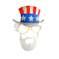 thumbnail image 1 of Uncle Sam Sunstaches Moustache Sunglasses Shades Liberty Costume Accessory, 1 of 1