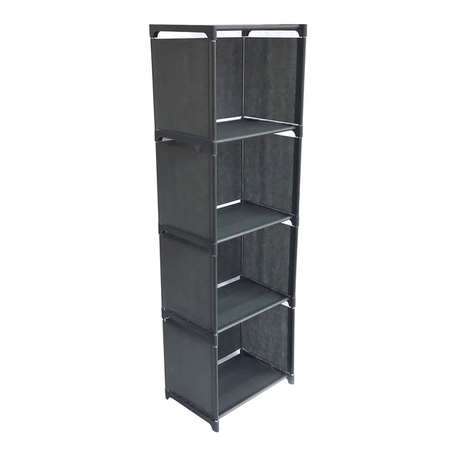 Amdohai Bibliothèque Cubique à 4 Niveaux Étagère à Livres Support de Rangement Multifonction pour Livres