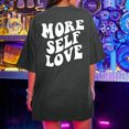 thumbnail image 2 of Pompotops Oversized T Shirts For Women Plus Size Slogan Graphic Drop Shoulder Short Sleeve Tops Summer Loose Pullover Tees, 2 of 8