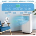 thumbnail image 3 of YUSAZENS Portable Air Conditioner 10000 BTU- 3-in-1 AC with Remote 24H Timer Sleep Mode- Cools 450 Sq.Ft for Home Office- White, 3 of 8