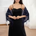 thumbnail image 3 of Elegant Lace Shawl Scarf For Bridal Wedding Evening Gown And Formal Party Versatile Triangle Wrap Wraps category, 3 of 3