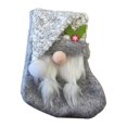 thumbnail image 1 of Bas de Noël Cadeau Chaussettes Rudolph Pendentif Sac de Bonbons Vieil Homme Sans Visage, 1 of 8