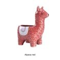 thumbnail image 3 of Wweixi 1/2/3 Animal Shape Pots Durable Materials For In Garden For Small Spaces Eco-friendly Alpaca red 1 Pc, 3 of 6