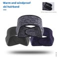 thumbnail image 4 of Bandeau de Sport Résistant à l'Usure avec Bande de Fixation Ajustable, Haute Élasticité, Anti-Humidité, Coupe-Vent, Garde au Chaud, Accessoire, Cache-Oreilles en Molleton, Bandeau de Course pour l'Hiver, 4 of 7