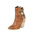 thumbnail image 2 of Bottes d'Automne et d'Hiver pour Femmes Grande Taille Imprimé Serpent Talon Super Haut Cheville, 2 of 9