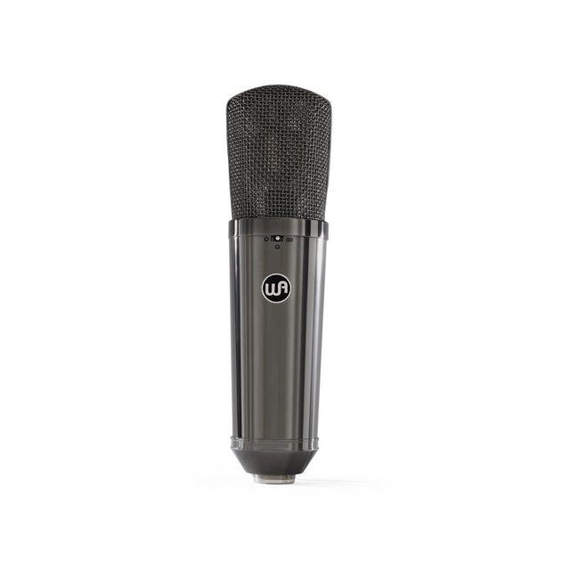 Warm Audio WA87-R2-TS Limited-Edition Stereo Pair Large-Diaphragm Balanced Condenser Microphone, Titanium Finish