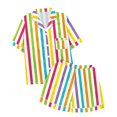 thumbnail image 1 of GDREDA Ensemble de Pyjama pour Femmes 2 Pcs Ensembles de Pyjama pyjamas pour Femmes Tigre Floral Imprimé Graphique Chemise à Boutons à Manches Courtes et Short Ensemble de Pyjama Femmes Ensembles de Pyjama pyjamas Blanc,m, 1 of 5