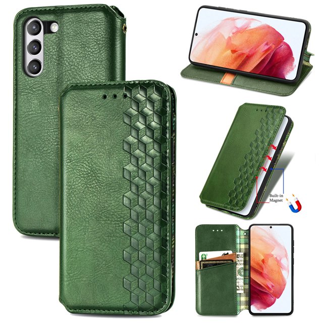 Case for Samsung Galaxy S21 FE 5G/4G Cover Magnetic Protective Wallet Flip Case