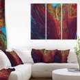 thumbnail image 3 of Design Art Dark Red Acrylic Paint  Canvas Print, 3 of 3