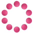 thumbnail image 1 of jinwen 10 Pieces Exercises Practice Training Balls Pink, 1 of 9