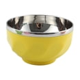 thumbnail image 2 of Double Layer Insulated Bowl, Stainless Steel Inner with Polypropylene Outer Temperature Retention Soup & Salad Bowl Durable Kitchenware, Yellow, JKODE, 2 of 8