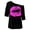 Black, variant on Hontri Plus Size Tops, Women's Casual Off Shoulder Shoulder Nostalgic Big Lip Print 80S Clothing Women's Shoulder Medium Sleeved T Shirt Top Pink Xxl under $10