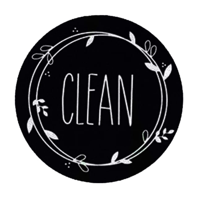 AMERTEER 1 Pcs Fridge Magnet Strong Suction Reusable Double Sided Dirty Clean Sign Indicator Dishwasher Magnet for Home