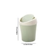 thumbnail image 3 of RRJ Desktop Trash Can, Shake Lid Plastic Waste Bin, Mini Office Desk Garbage Can, Car Home Kitchen Restaurant Storage Container, Small Space Trash Basket, 3 of 6
