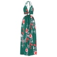 thumbnail image 4 of FcBaudy Camis Robe Sans Manches Col en V, Robes d'Été pour Femmes, Robes Décontractées Sans Manches Longues avec Imprimé Français pour Femmes, 4 of 7