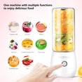 thumbnail image 3 of Baby Food Blender Portable USB Rechargeable Personal Juicer Cup with 6 Stainless Steel Blades, 3.35 in x 3.35 in x 8.27 in, BPA-Free Borosilicate Glass Cup, 3 of 7