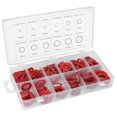 thumbnail image 2 of 600pcs Red Vulcanised Fibre Washer Gasket Round Insulation Paper Red Steel Paper Assortment Kits, 2 of 11