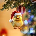 thumbnail image 4 of Meitianfacai Cute Rooster Car Pendant Home Tree Decoration Christmas Tree Ornament Home Decor, 4 of 8