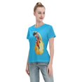 thumbnail image 4 of T-Shirt Basique à Manches Courtes pour Femmes Dragon Ball Wukong, 4 of 6