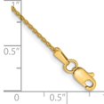 thumbnail image 2 of 14k Yellow Gold 8 Inch 1.2mm Parisian Wheat Chain Bracelet Spiga, 2 of 8