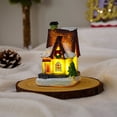 thumbnail image 2 of Village de Noël Maisons de Village de Noël Éclairées à DEL avec Figurines Collection de Villages de Noël Décoration de Pièce Intérieure - Bâtiments de Collection, 2 of 14